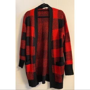 Buffalo plaid cardigan